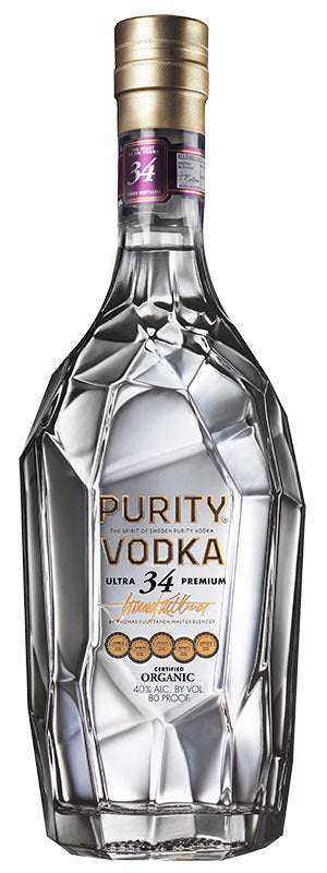 Purity Ultra 34 Premium Vodka 1 L bottle