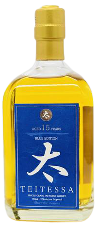 Teitessa 15 Years Old Grain Japanese Whiskey Blue Edition 750 ML bottle.