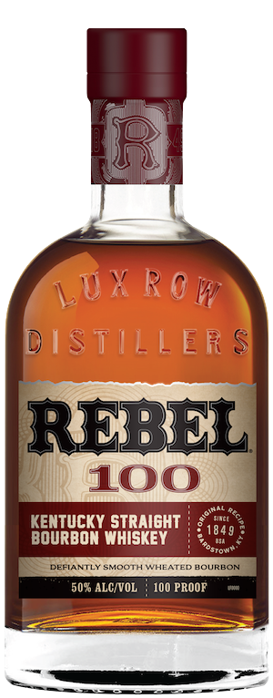 Rebel Yell Kentucky Straight Bourbon Whiskey 100 proof 1.75 L bottle with rich amber color and bold flavor profile