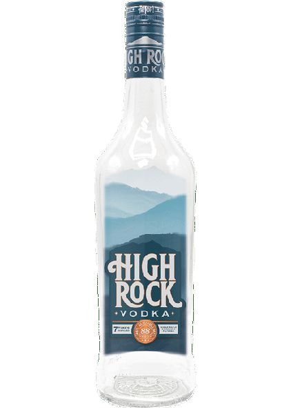 Sugarlands High Rock Vodka bottle 750 ML with mountain design label.