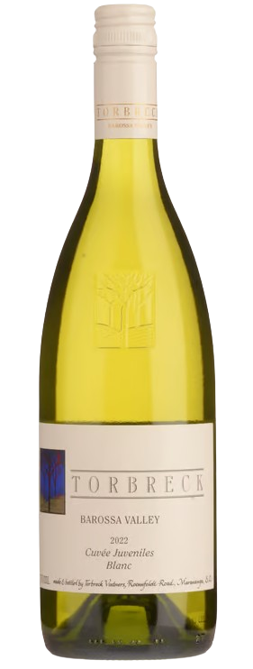 Bottle of Torbreck Cuvee Juveniles Blanc 2022 750 ML – Barossa white wine blend