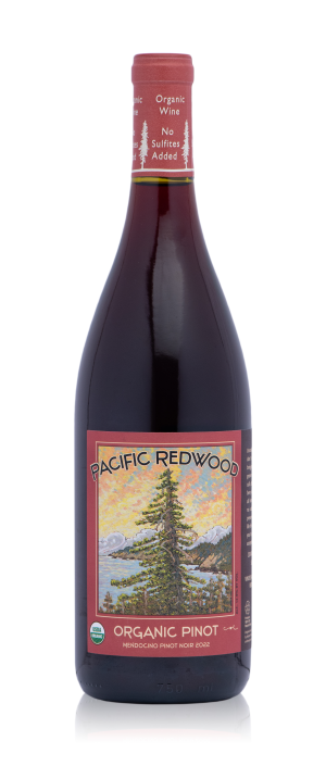 Pinot Noir Pacific Redwood Organic 750 ML - Smooth California Red Wine
