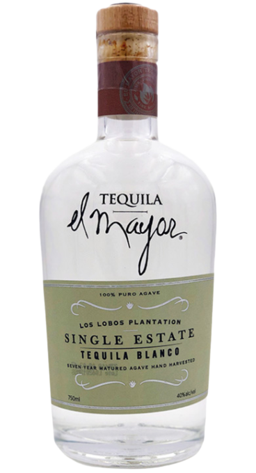 El Mayor Single Estate Blanco Tequila 750 ML bottle – Pure, unaged tequila with bright agave flavor, perfect for cocktails or sipping.