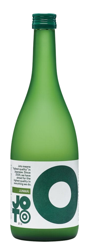 Joto Sake Junmai "The Green One" 720 ML bottle featuring a minimalist green label design.