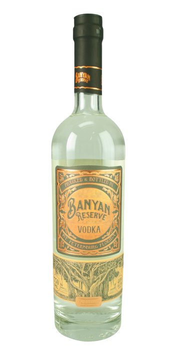 St. Petersburg Banyan Reserve Vodka 750ml bottle with elegant design