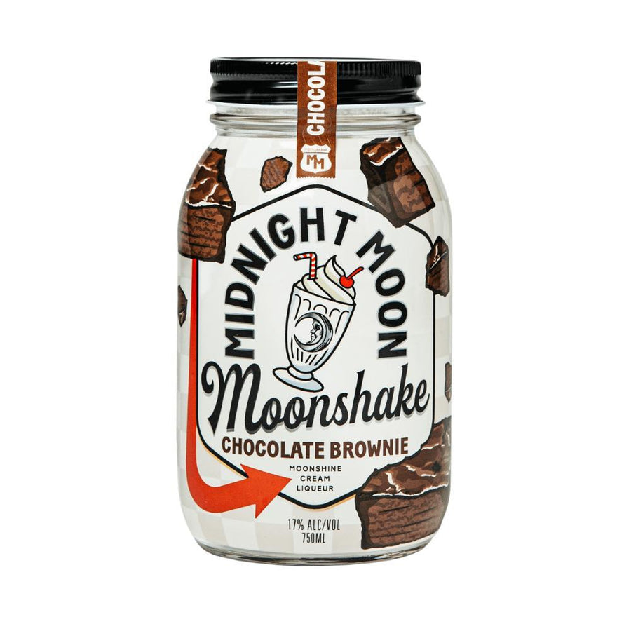 Midnight Moon Chocolate Brownie Moonshake Cream Liqueur 34 Proof 750 ML