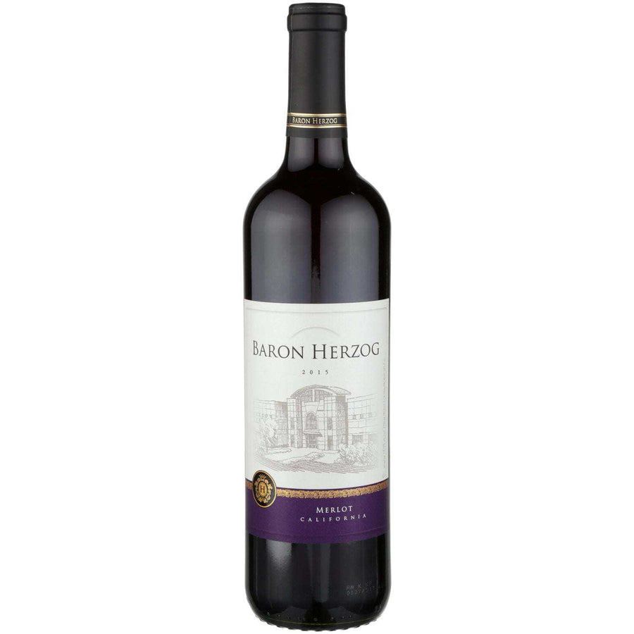 Baron Herzog Merlot Central Coast wine bottle 750 ML.