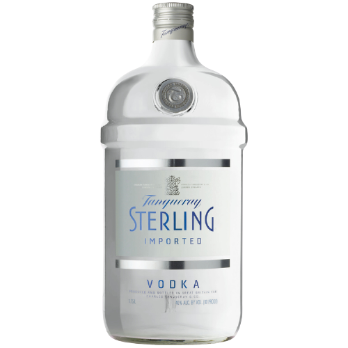 Tanqueray Vodka Sterling 1.75 L bottle with smooth premium taste.
