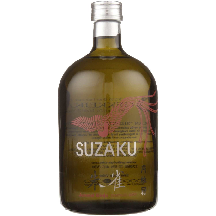Gekkeikan Junmai Ginjo Sake Suzaku 720ml bottle with elegant label showcasing premium Japanese sake