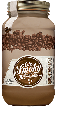 Ole Smoky Cream Liqueur Mountain Java 750 ML bottle with coffee and vanilla flavors.