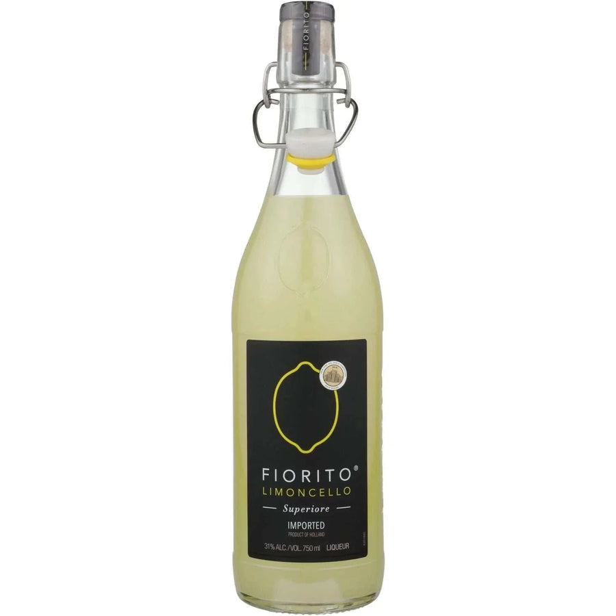 Bottle of Fiorito Limoncello Superiore 62 750 ML Italian lemon liqueur with vibrant citrus flavor