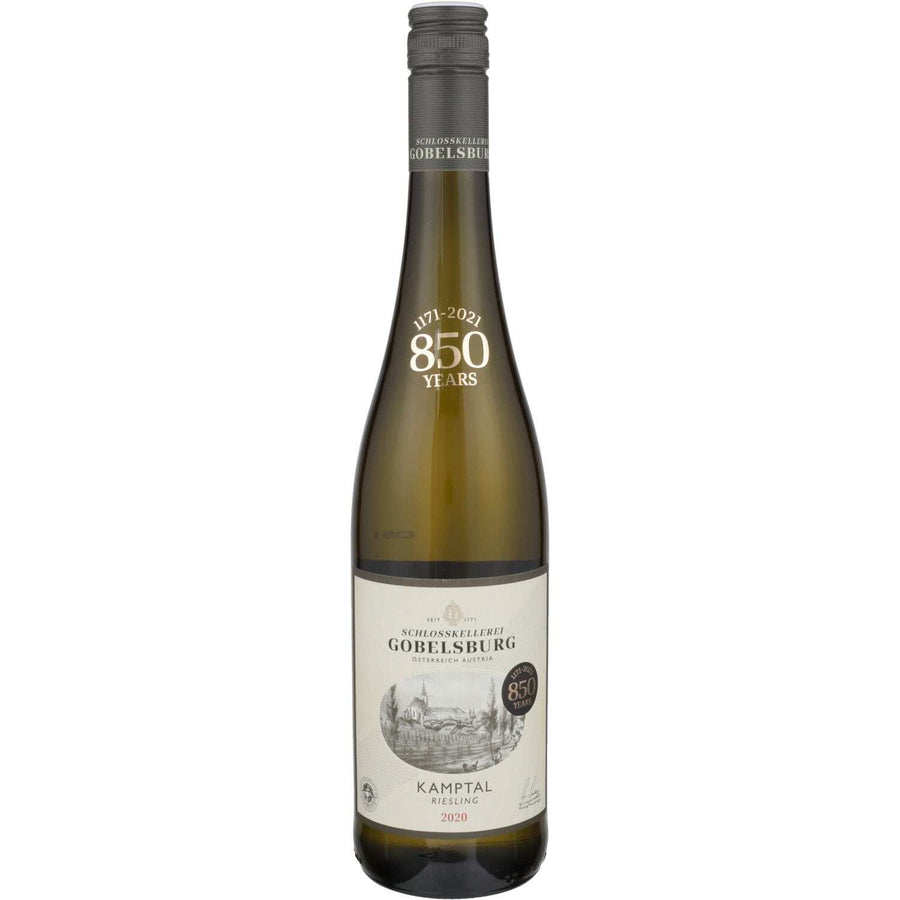 Bottle of Schlosskellerei Gobelsburg Riesling Kamptal 2020 dry white wine from Austria's Kamptal region