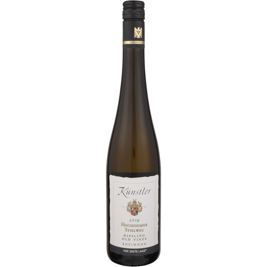 Bottle of Kunstler Riesling Old Vines Alte Reben VDP Erste Lage Hochheimer Stielweg 2019 German white wine