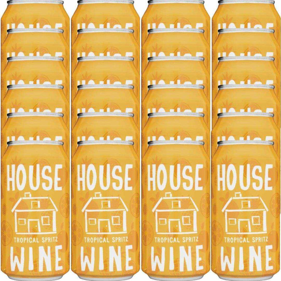 House Wine Tropical Mango Spritz Flavored Wine 375 ML with vibrant mango flavor and refreshing sparkle.