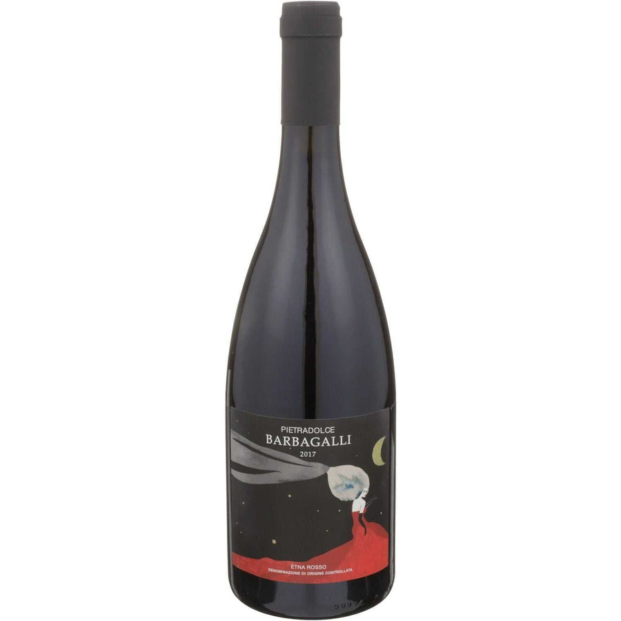 Bottle of Pietradolce Etna Rosso Vigna Barbagalli 2017 red wine from Mount Etna vineyards