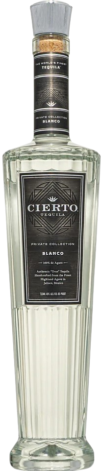 Cierto Tequila Blanco 80 750 ML bottle showcasing premium clear tequila with agave flavor from Jalisco, Mexico