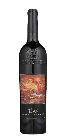 Bottle of Ferrari Carano Red Wine Tresor Sonoma County 2022 750 ML with elegant label