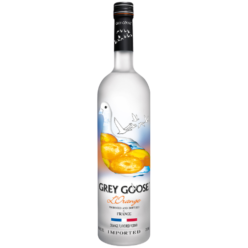 Grey Goose Orange Flavored Vodka L'Orange 750ml bottle displaying label and design.