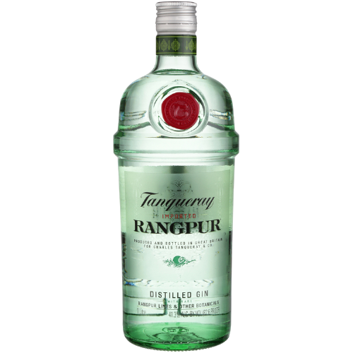 Tanqueray Distilled Gin Rangpur 1.75L bottle with Rangpur lime infusion.