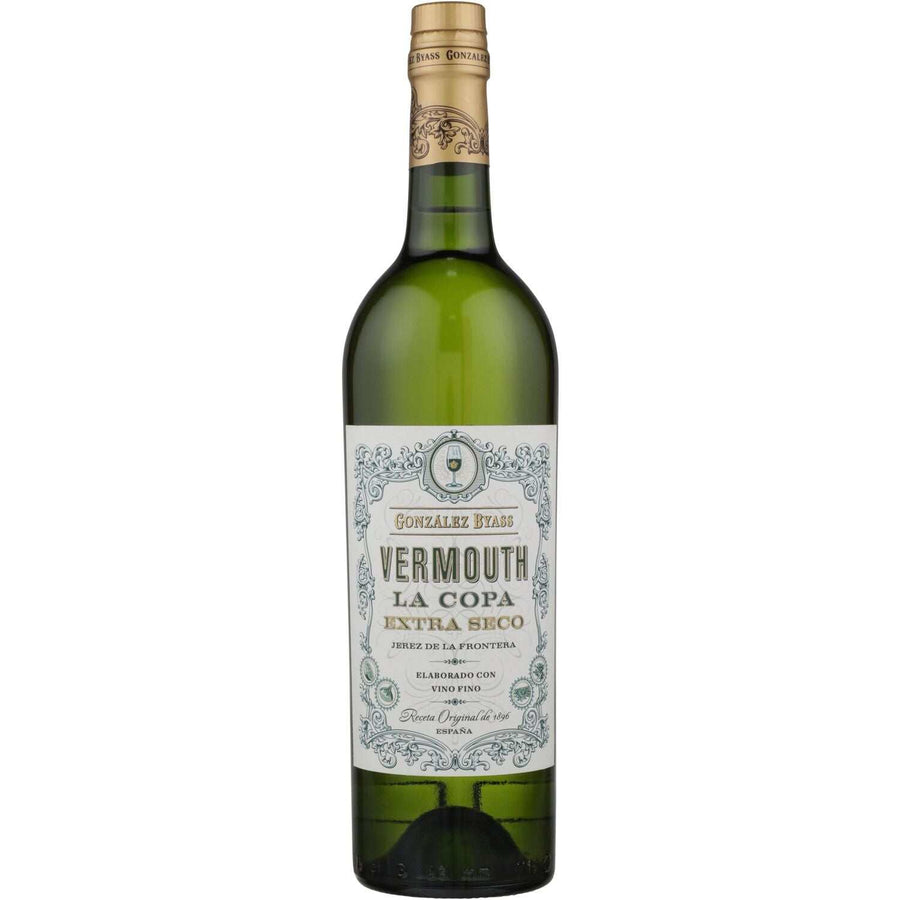 Gonzalez Byass Vermouth La Copa Extra Seco 750 ML bottle with citrus and herbal notes for cocktails