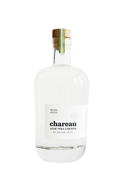 Chareau Aloe Vera Liqueur 750ml bottle with natural ingredients.