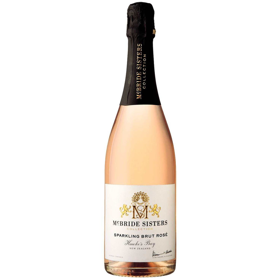 Bottle of Mcbride Sisters Collection Brut Rose sparkling wine from Hawkes Bay, 750 ML