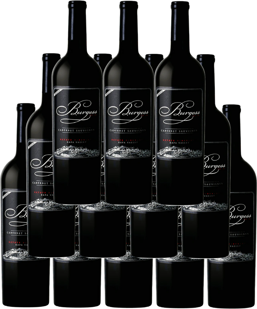 Burgess Cellars Cabernet Sauvignon Reserve Estate Vineyards Napa Valley 2014, 12-bottle set.