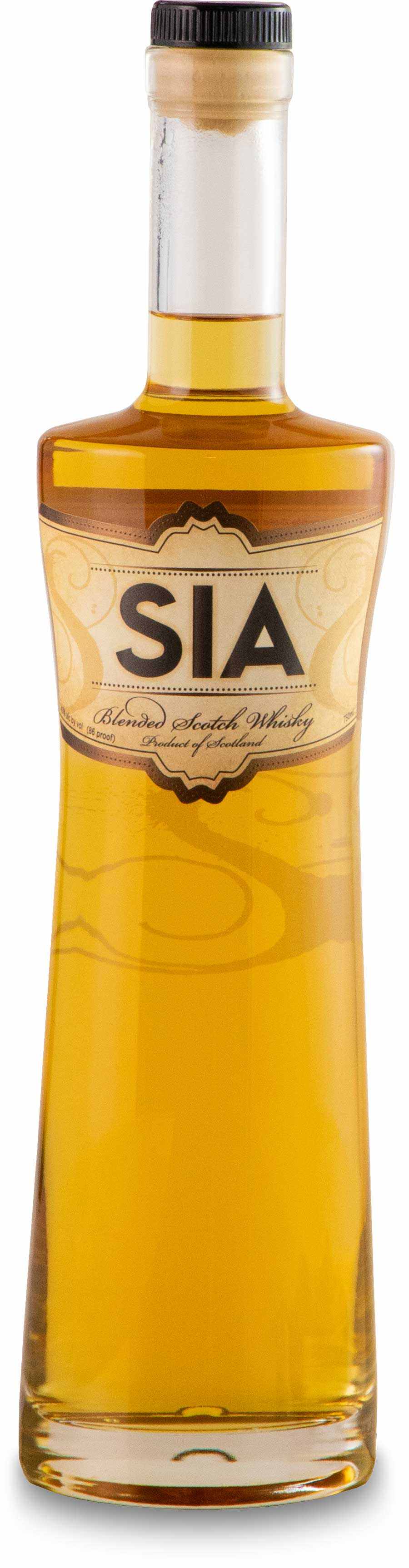 Sia Blended Scotch 86 750 ML bottle showcasing smooth, citrus and honey flavored Scotch whisky blend
