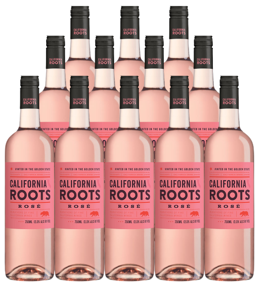California Roots Rose Wine 750 ML (12 Bottles)