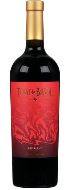 Texas de Brazil Red Blend 750 ML bottle showcasing bold red wine for grilled meats and hearty dishes