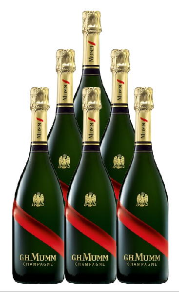 G.H. Mumm Champagne Brut Mumm Grand Cordon 750 ML (6 Bottles)