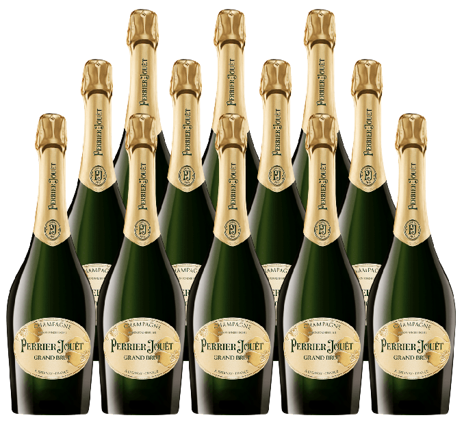 Perrier Jouet Champagne Grand Brut Shape 750 ML (12 Bottles)