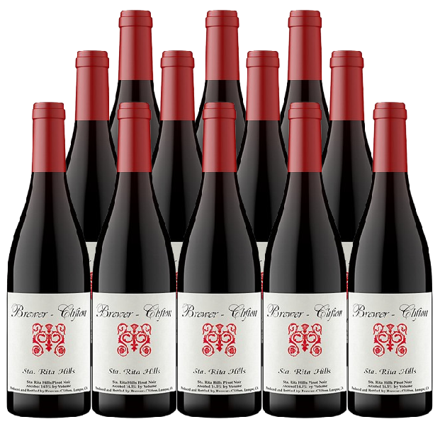 Brewer Clifton Pinot Noir Santa Rita Hills 2023 750 ML (12 Bottles)