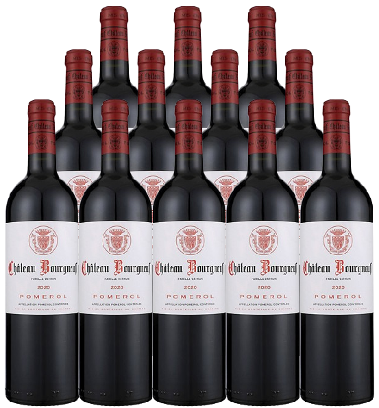 Chateau Bourgneuf Pomerol 2020 750 ML (12 Bottles)