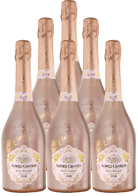 Alfred Gratien Champagne Brut Rose Cuvee Paradis 2008 750 ML (6 Bottles)