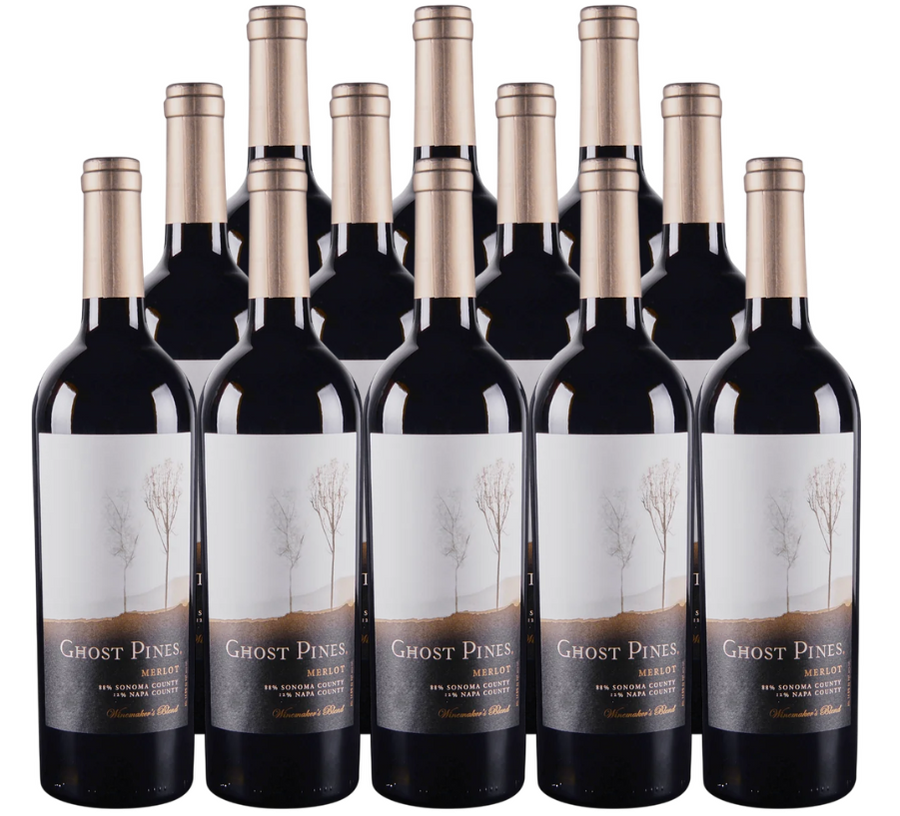 Ghost Pines Merlot Winemaker'S Blend 750 ML (12 Bottles)