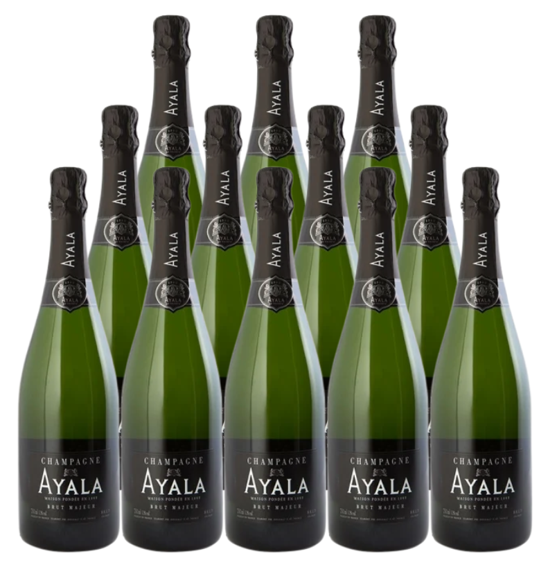 Ayala Champagne Brut Majeur 750 ML (12 Bottles)