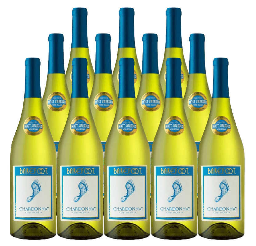 Barefoot Cellars Chardonnay California 750 ML (12 Bottles)