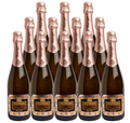 Monte Rossa Franciacorta Brut Flamingo Rose 750 ML (12 Bottles)