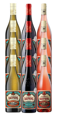 Cellier des Dauphins Cotes du Rhone Red Rose Blanc 3 Bottle Combo 750 ML