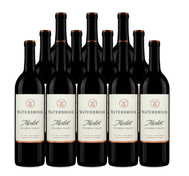 Waterbrook Winery Merlot Columbia Valley 750 ML (12 Bottles)