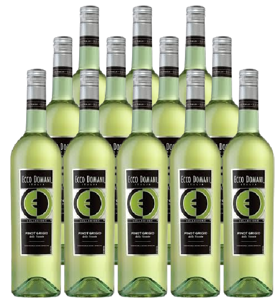 Ecco Domani Pinot Grigio 750 ML (12 Bottles)