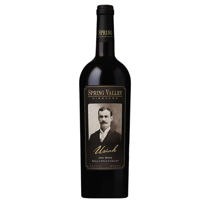 Bottle of Spring Valley Vineyard Uriah Red Wine 2021 750 ML showcasing rich dark fruit and balanced tannins