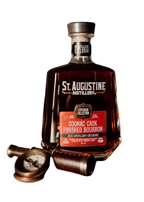 St. Augustine Explorer Collection Cognac Cask Finished Bourbon Whiskey 2022 750 ML