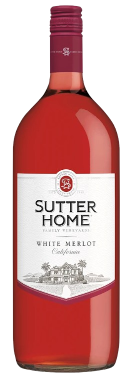 Sutter Home White Merlot California 1.5 L bottle with rosé wine and fresh fruit flavors