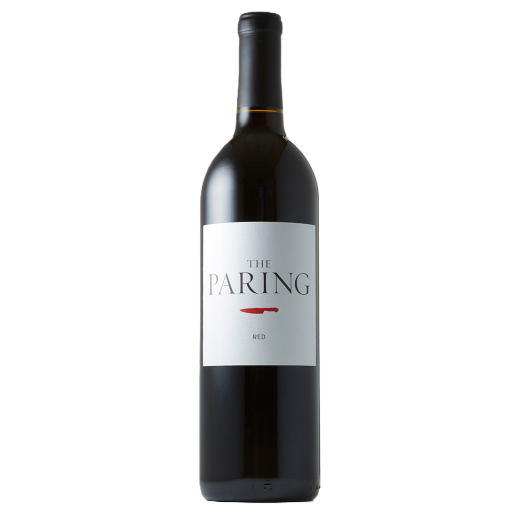 The Paring Cabernet Blend 750 ML California red wine bottle with white label and black cap