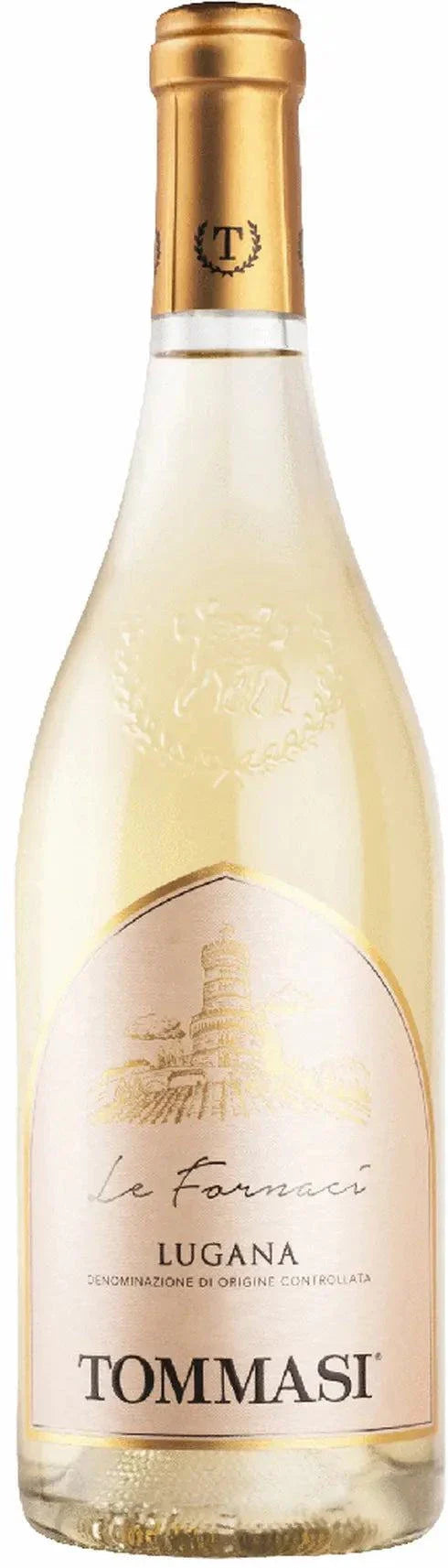 Tommasi Le Fornaci Lugana 750ml Italian white wine bottle with elegant label