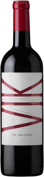 Vina Vik Winery VIK 2014 red wine bottle, renowned Colchagua Valley Chile, Bordeaux-style blend.