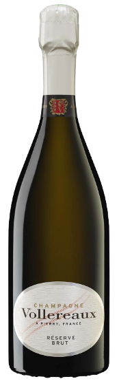 Bottle of Vollereaux Champagne Brut 750 ML French sparkling wine