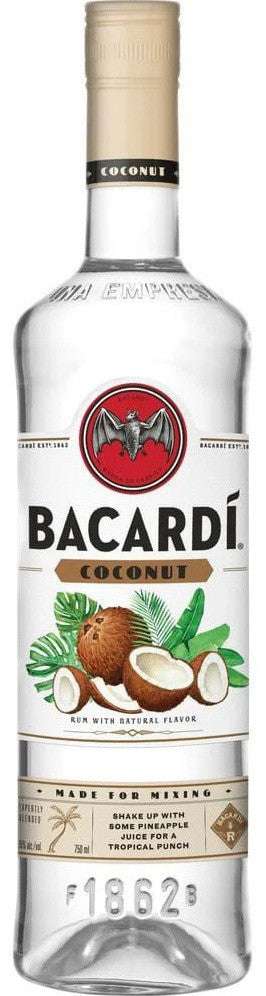 Bacardi Coconut Flavored Rum Coco 70 1.75L bottle with tropical coconut flavor for cocktails